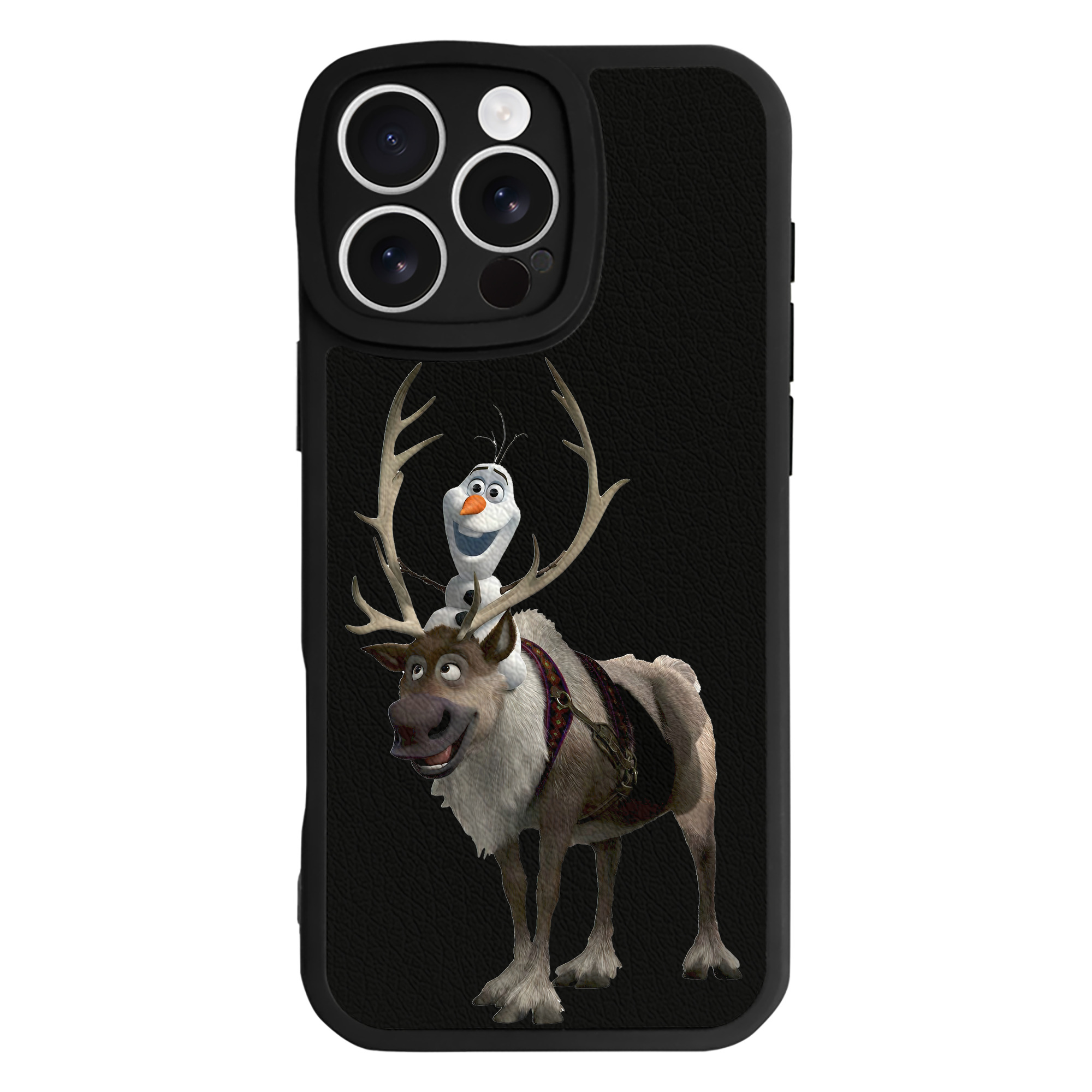 （画像用） アナと雪の女王 アンナ エルサ Frozen Anna Elsa 【iPhone 16シリーズ対応】シリコンスマホケース（レザー調） 材質：シリコン